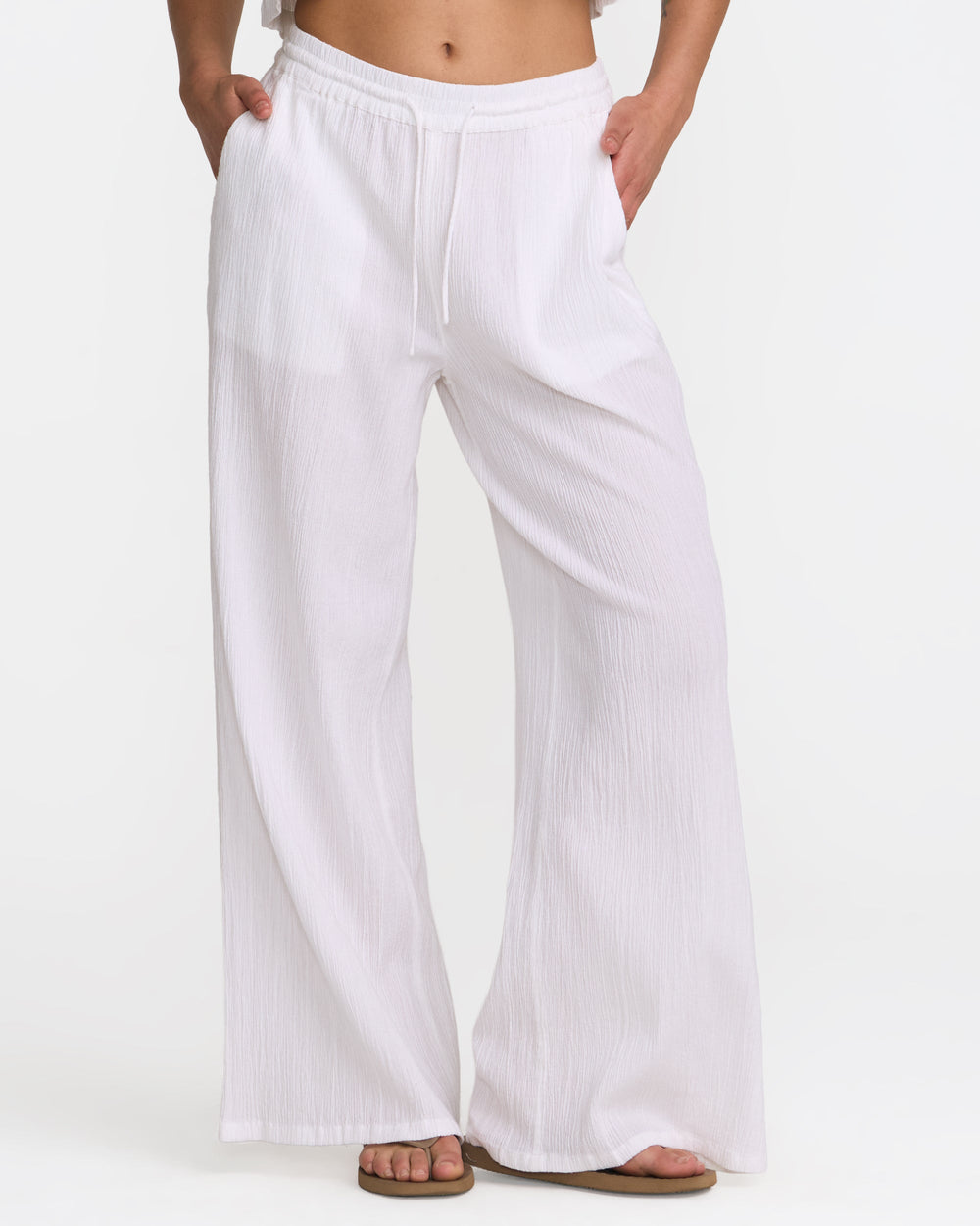 New Yume Wide Leg Pants - Whisper White