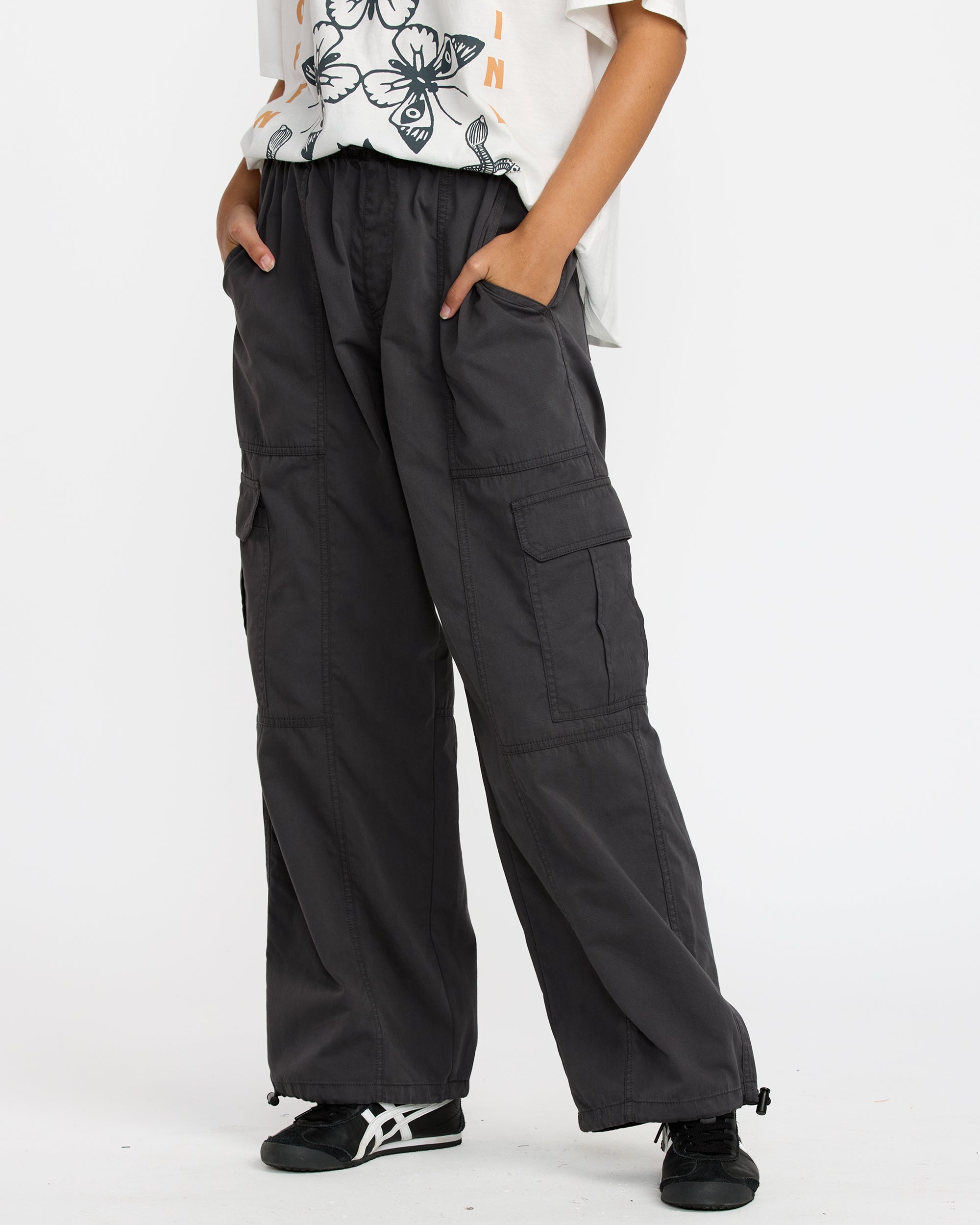 Stowaway Cargo Pant - Washed Black
