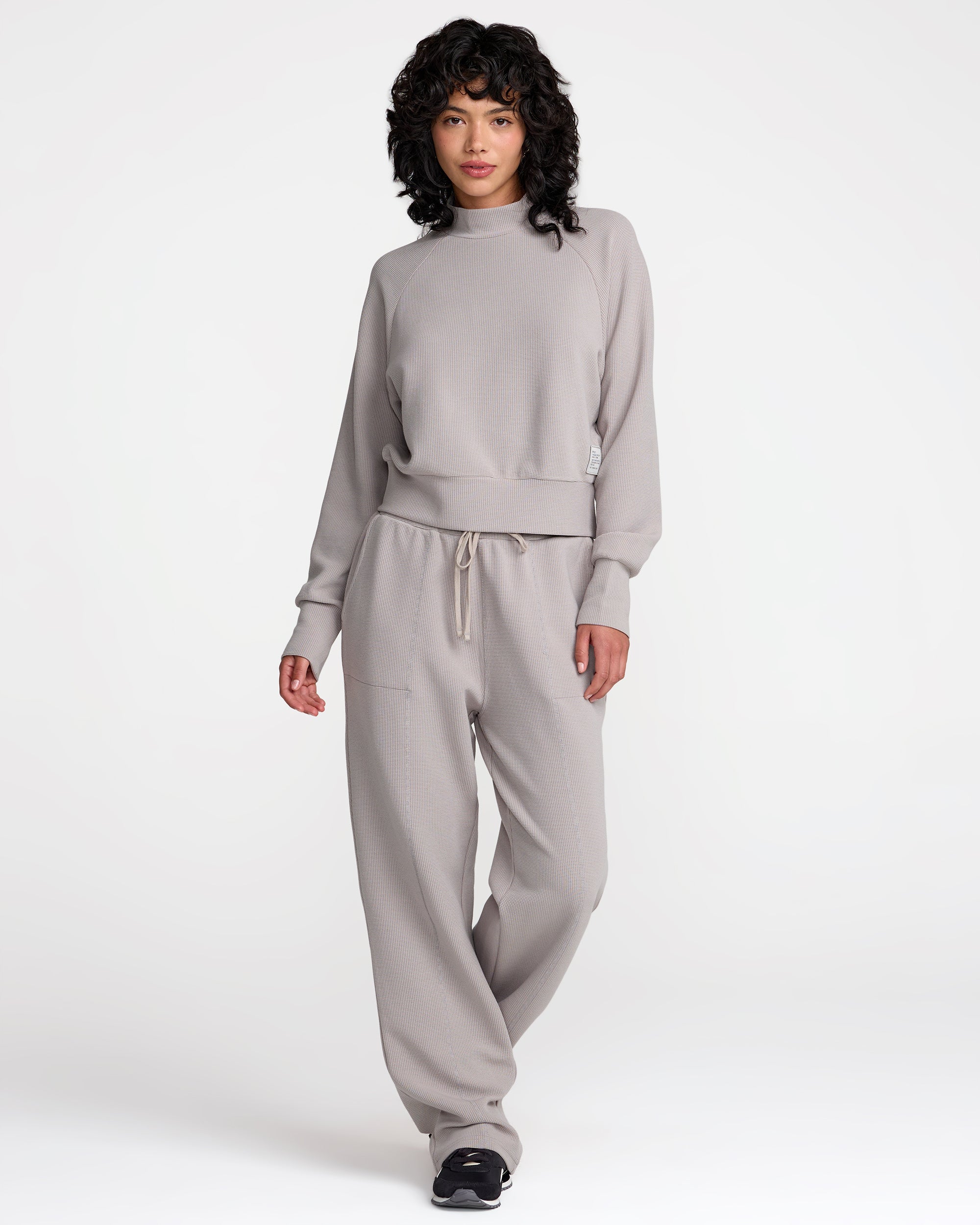 Sofie Waffle Pant - Sky Grey