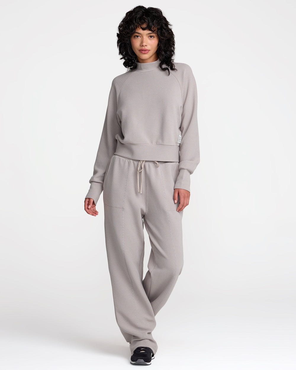 Sofie Waffle Pant - Sky Grey
