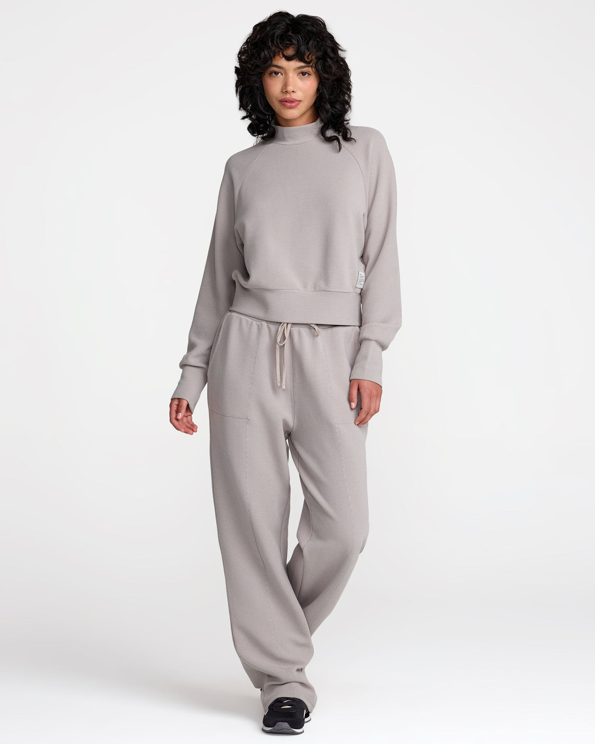 Sofie Waffle Pant - Sky Grey