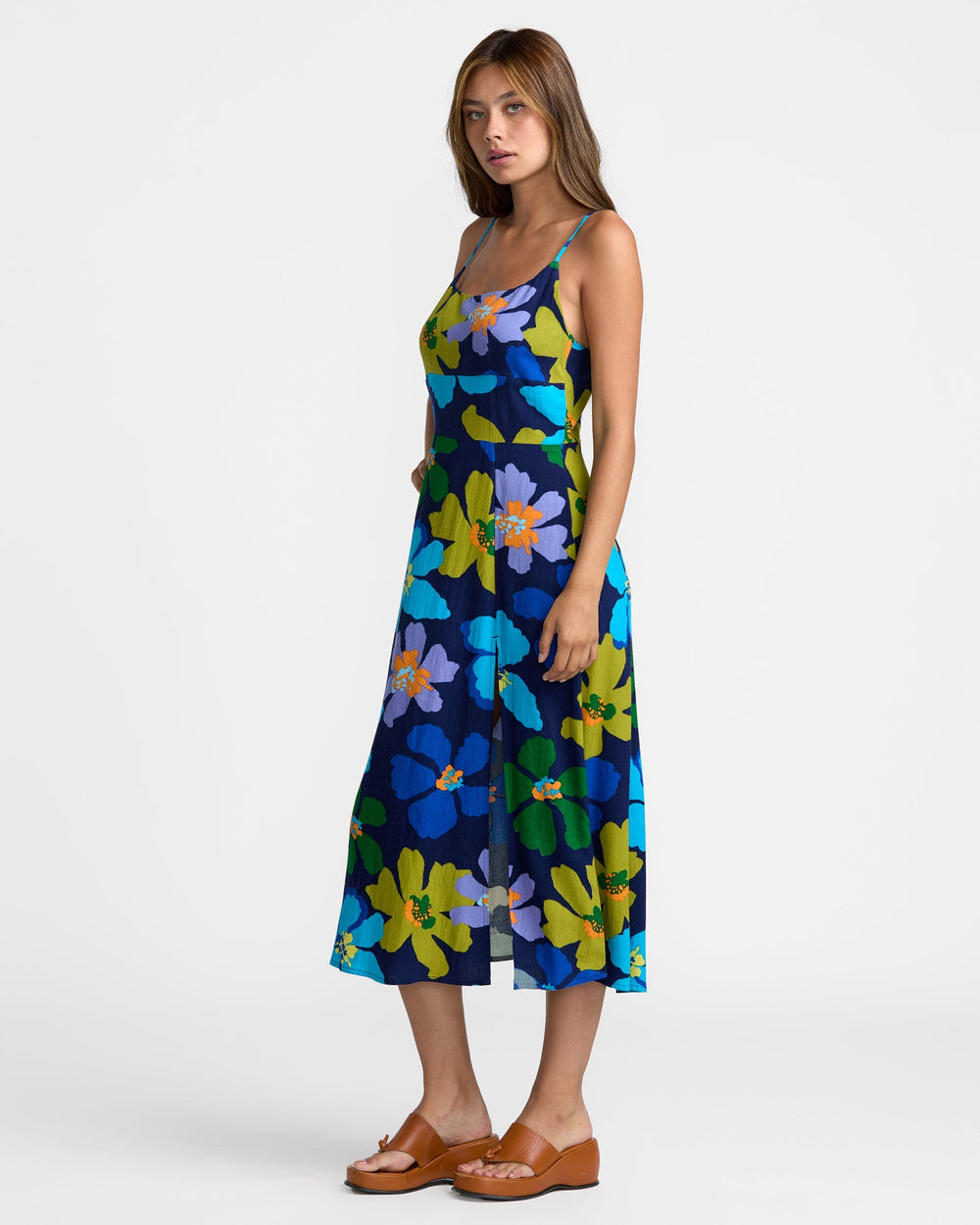 Anya Midi Dress - Blue Hawaii