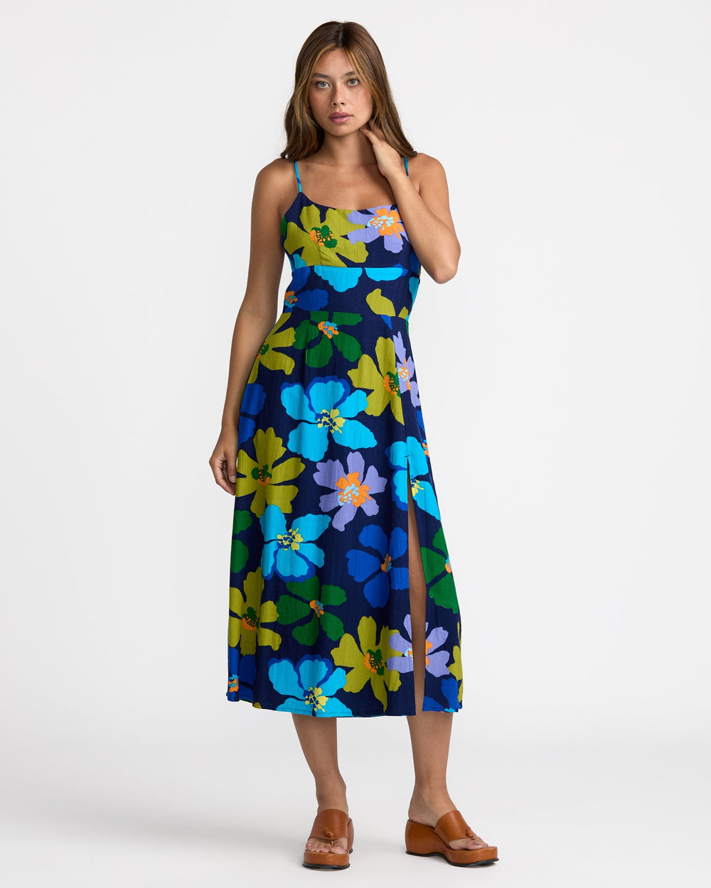 Anya Midi Dress - Blue Hawaii