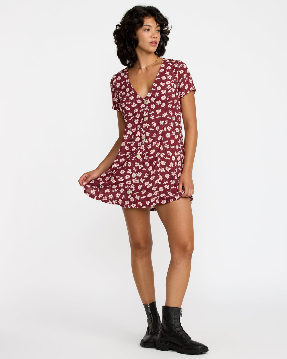 Understated Dress - Cranberry