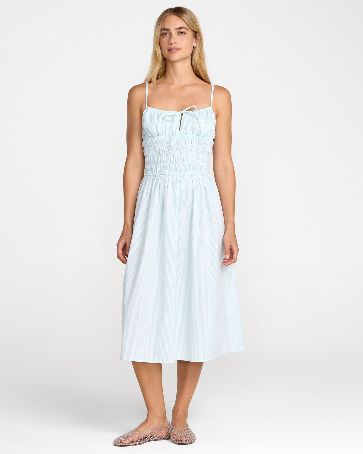 Raya Midi Dress - Crystal Blue