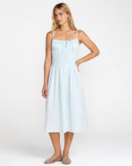 Raya Midi Dress - Crystal Blue
