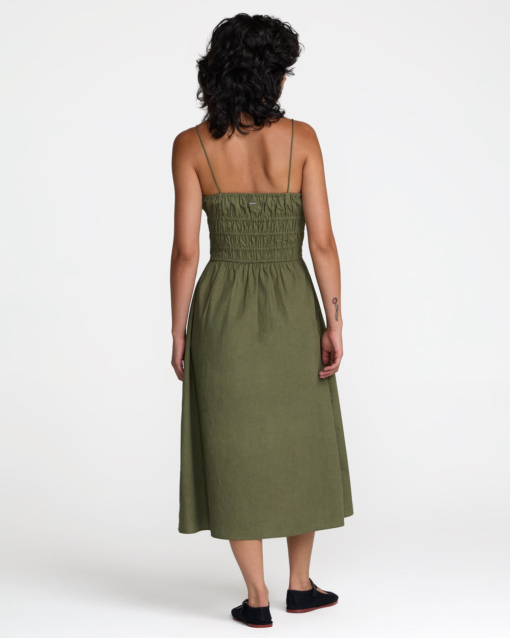 Raya Midi Dress - Olive