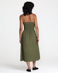 Raya Midi Dress - Olive