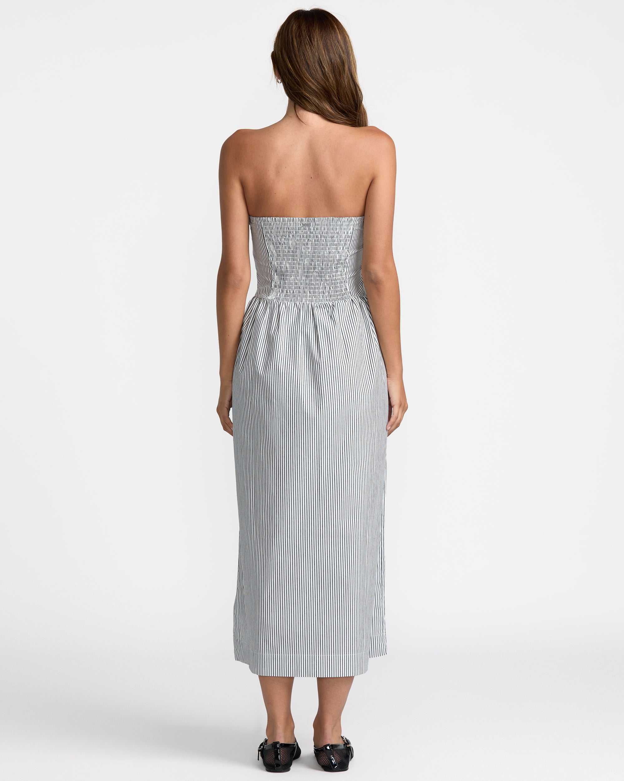 Florence Drop Waist Midi Dress - Pirate Black