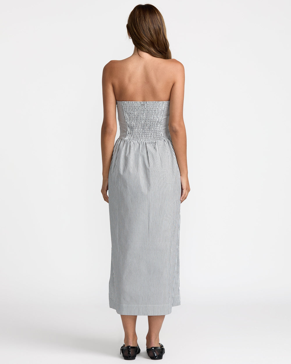 Florence Drop Waist Midi Dress - Pirate Black