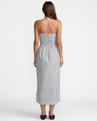 Florence Drop Waist Midi Dress - Pirate Black