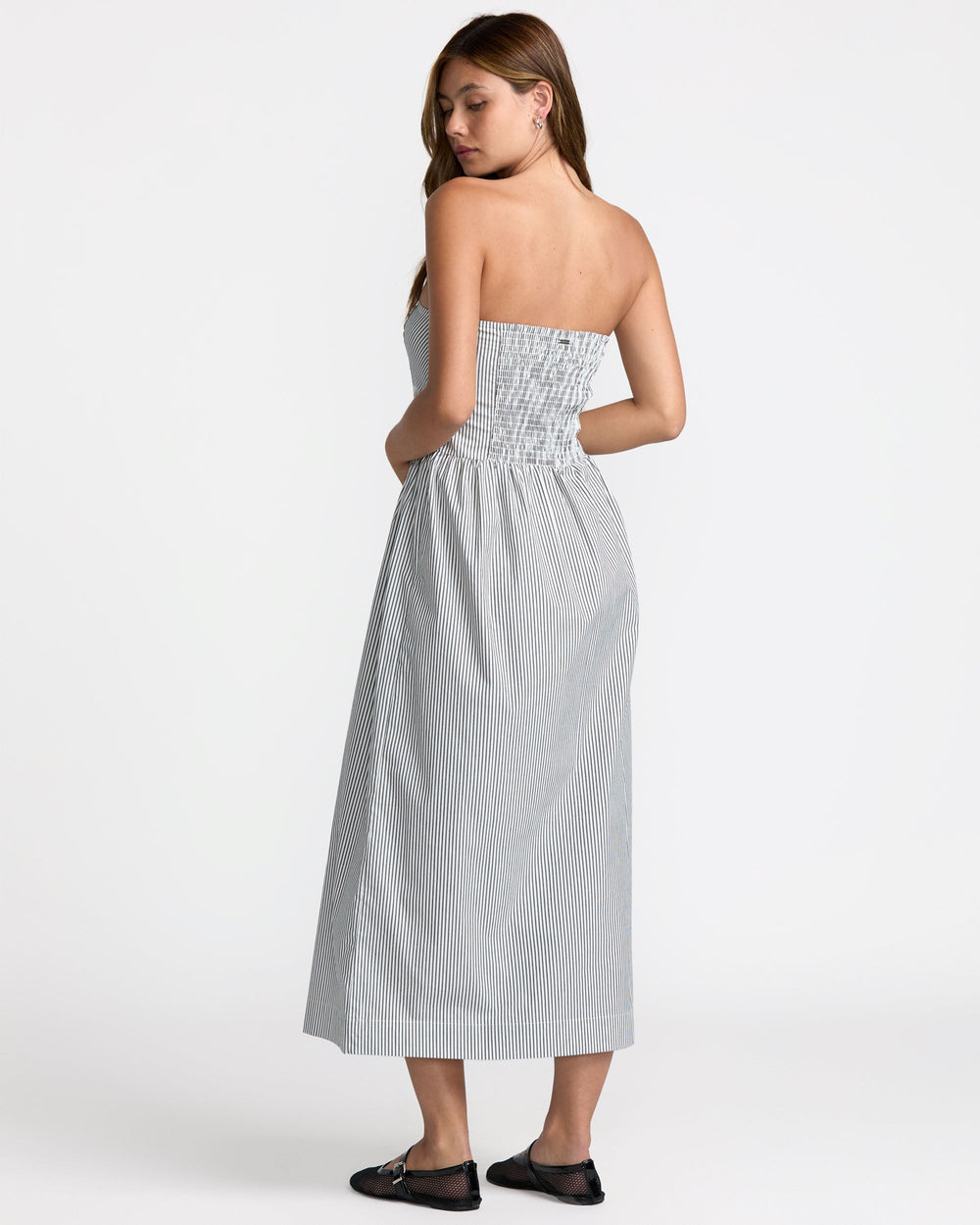 Florence Drop Waist Midi Dress - Pirate Black