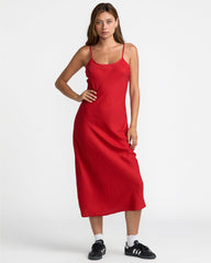 Lets Dance Slip Dress - Pepper Red