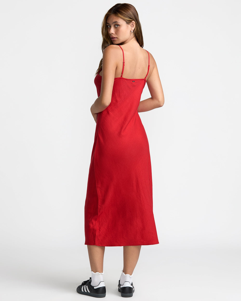Lets Dance Slip Dress - Pepper Red