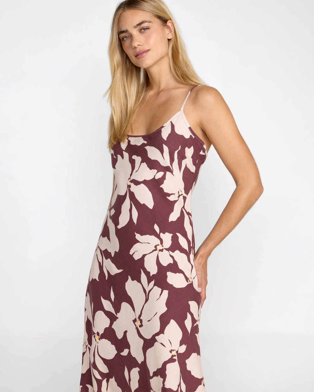 Lets Dance Slip Dress - Terra Brown