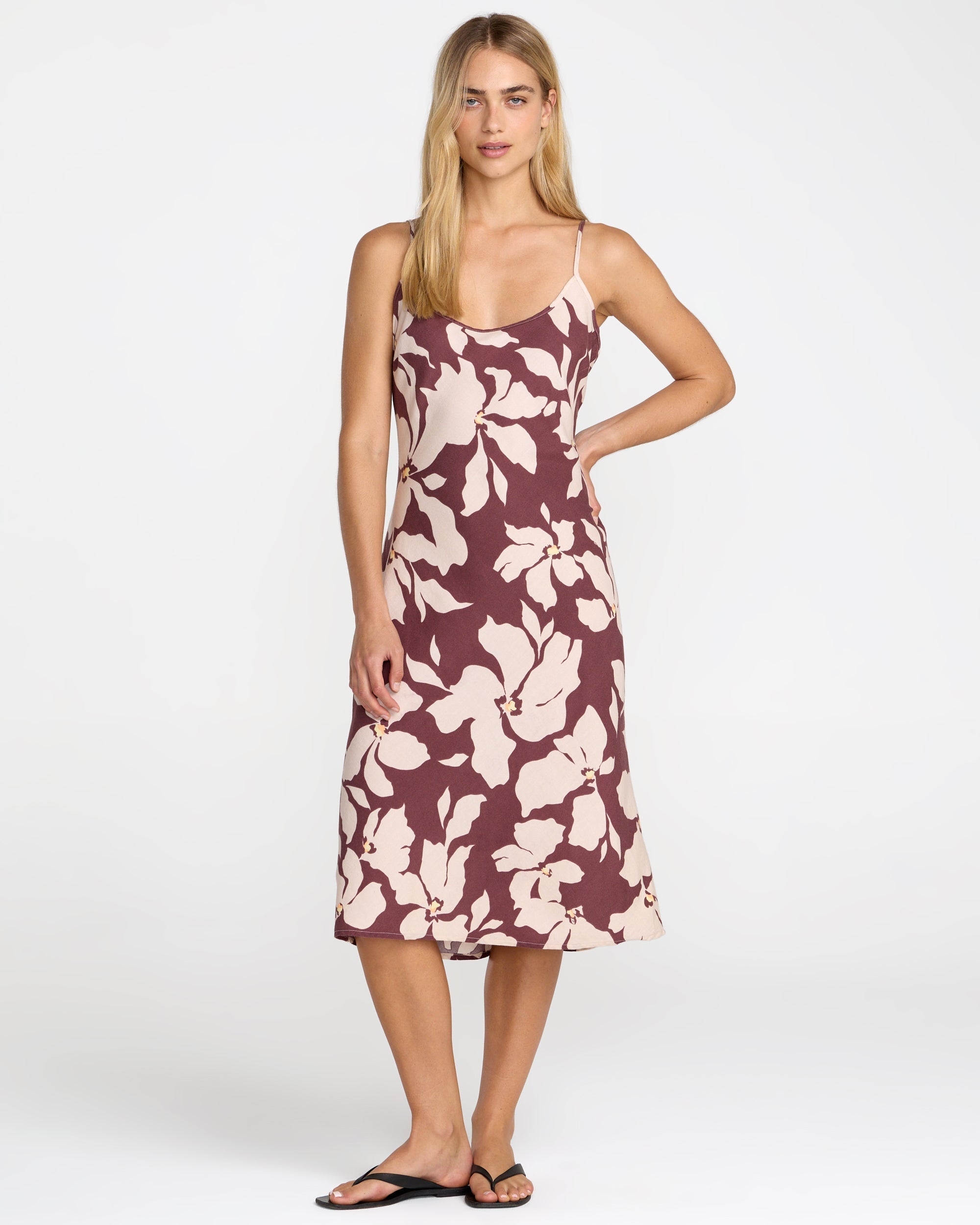 Lets Dance Slip Dress - Terra Brown