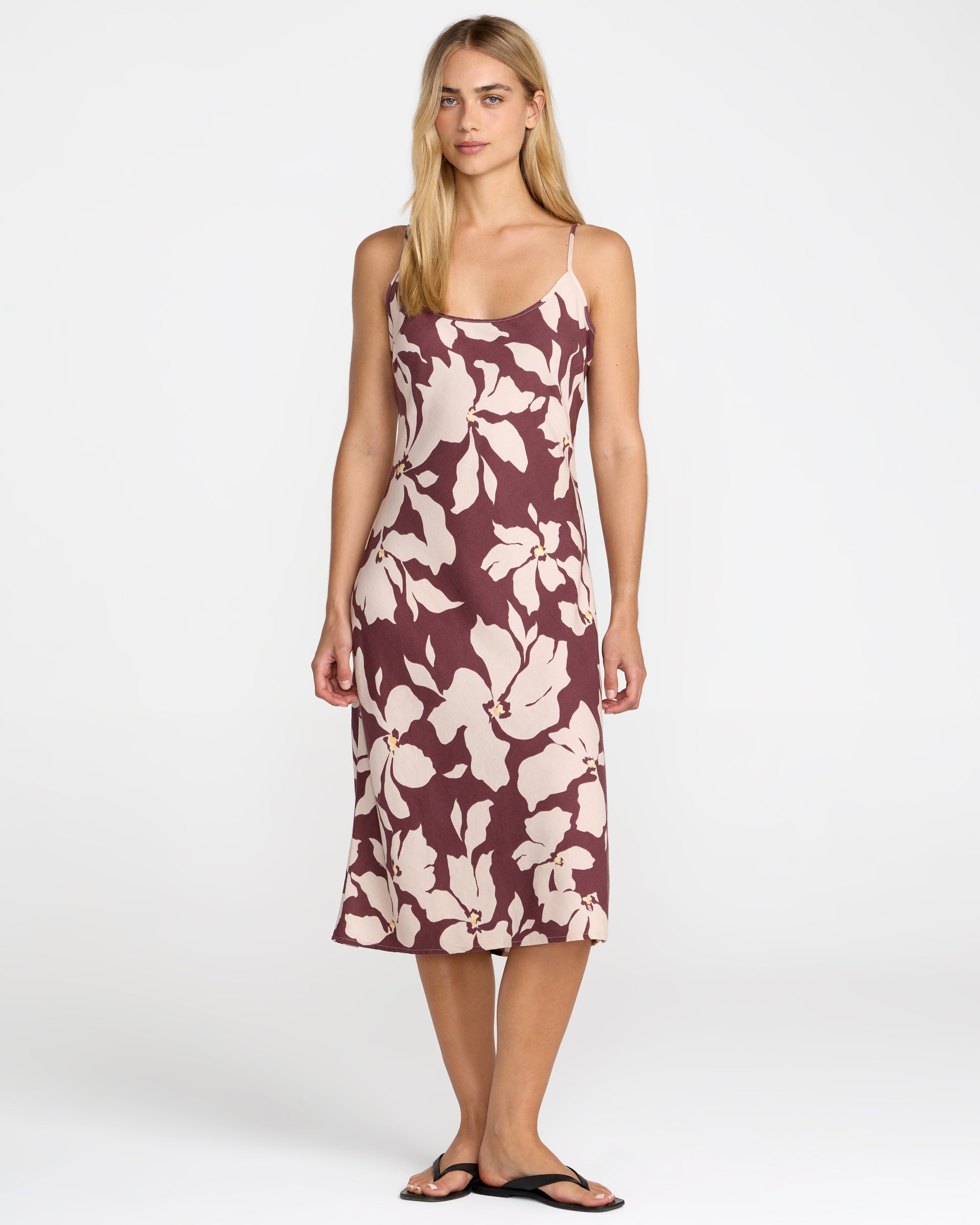 Lets Dance Slip Dress - Terra Brown