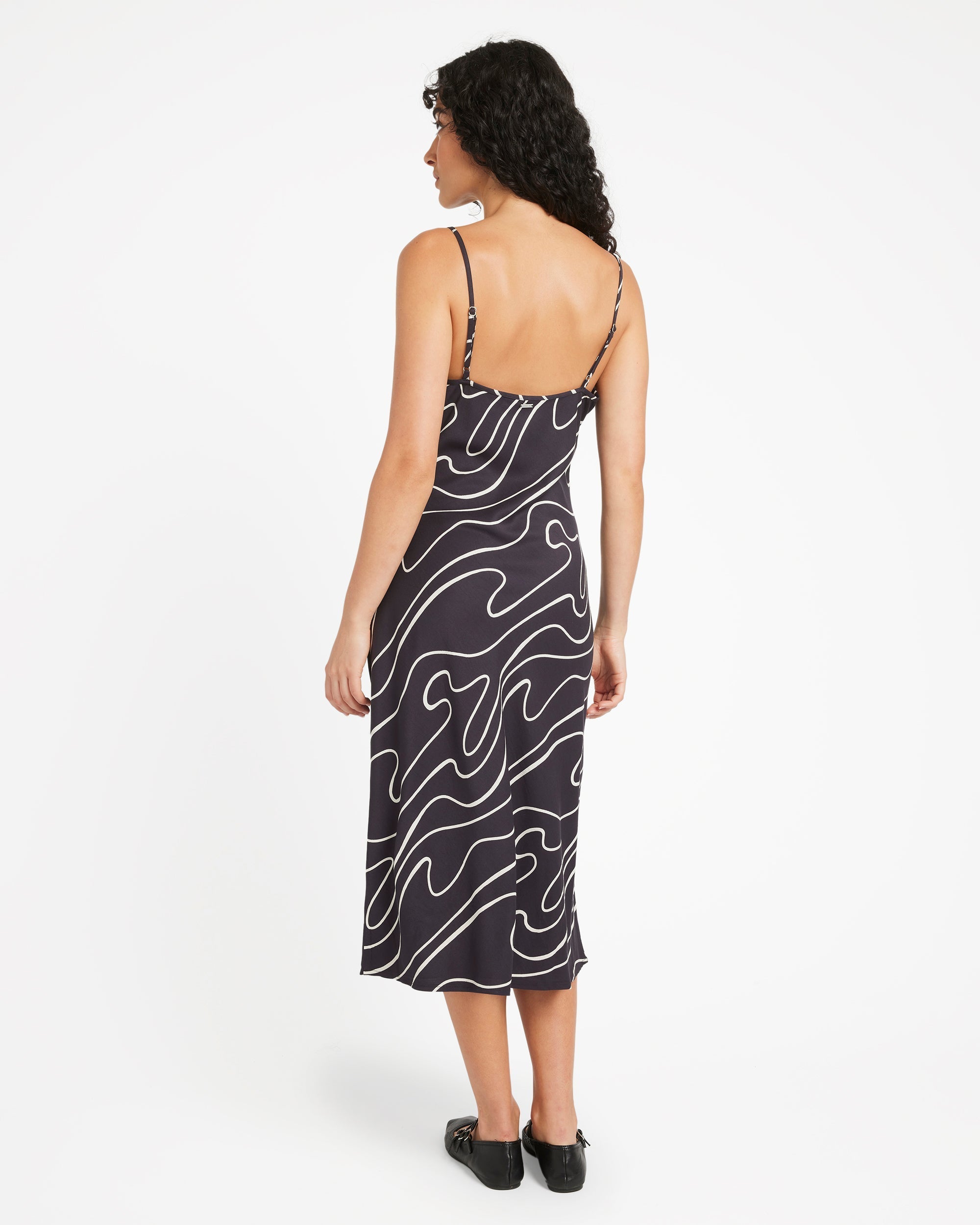 Let's Dance Slip Dress - Washed Black