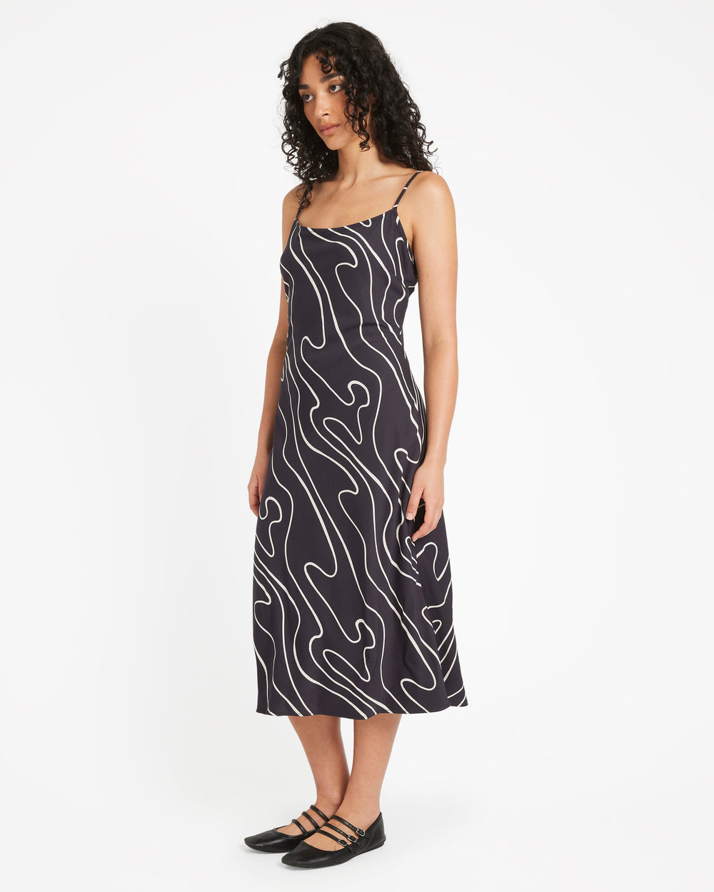 Let's Dance Slip Dress - Washed Black
