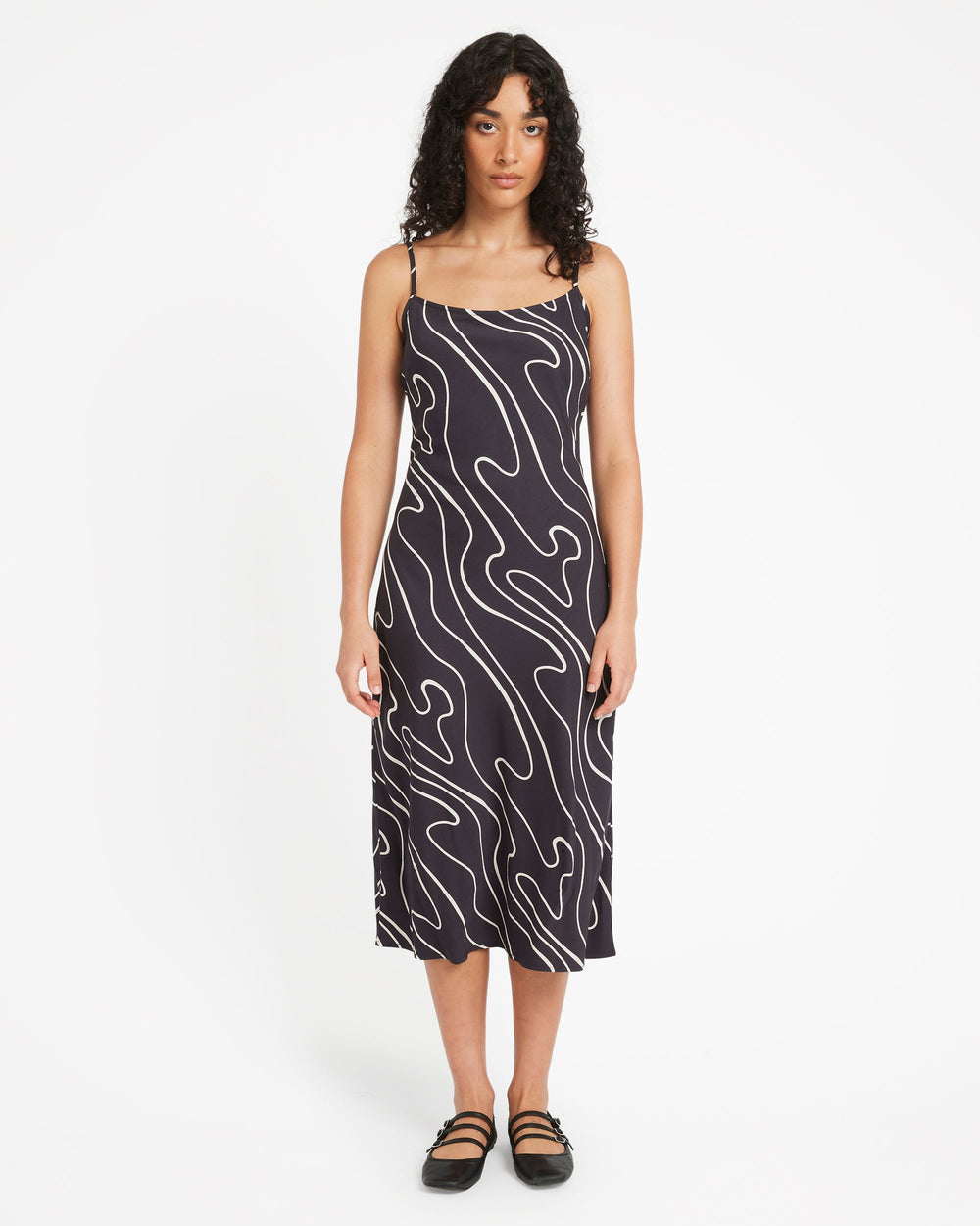 Let's Dance Slip Dress - Washed Black