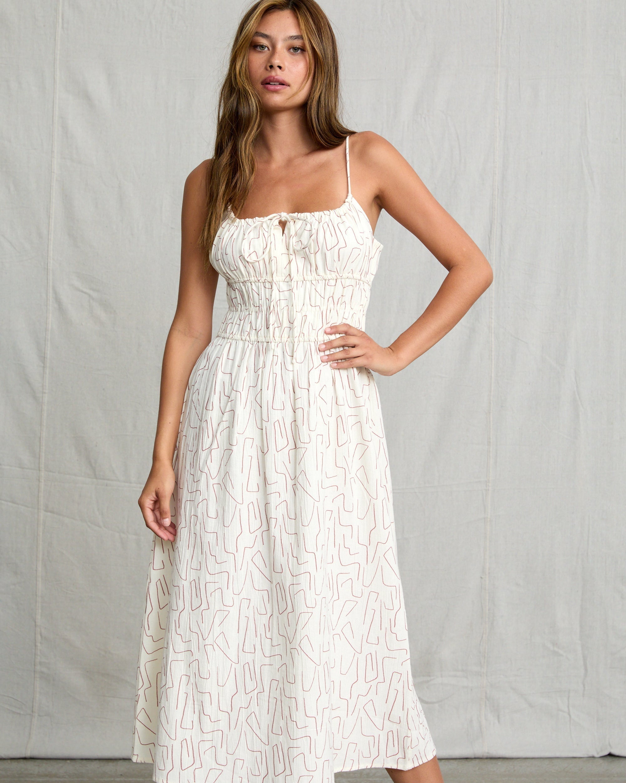 Maia Midi Dress - Cloud