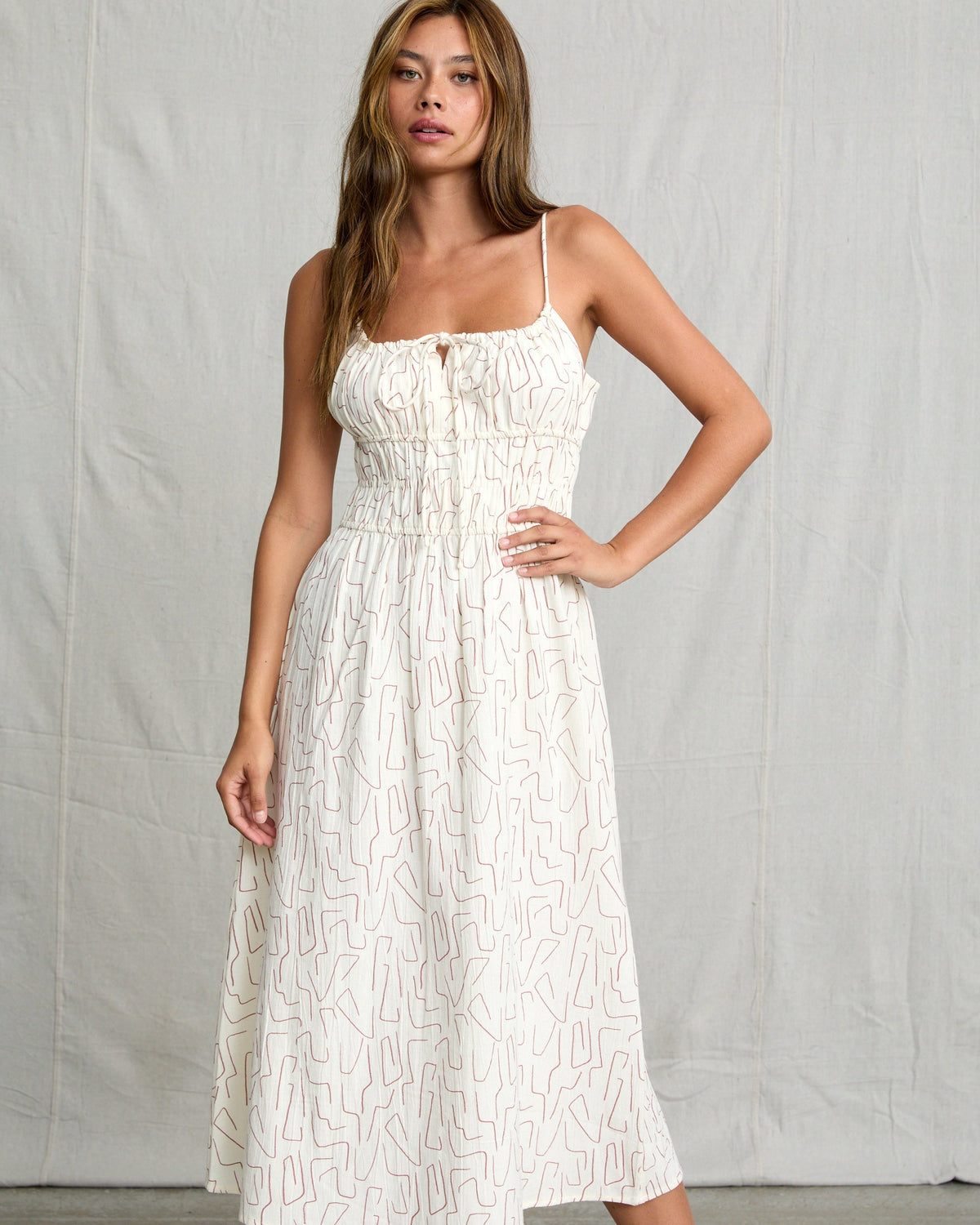 Maia Midi Dress - Cloud
