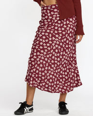 Annika Midi Skirt - Cranberry