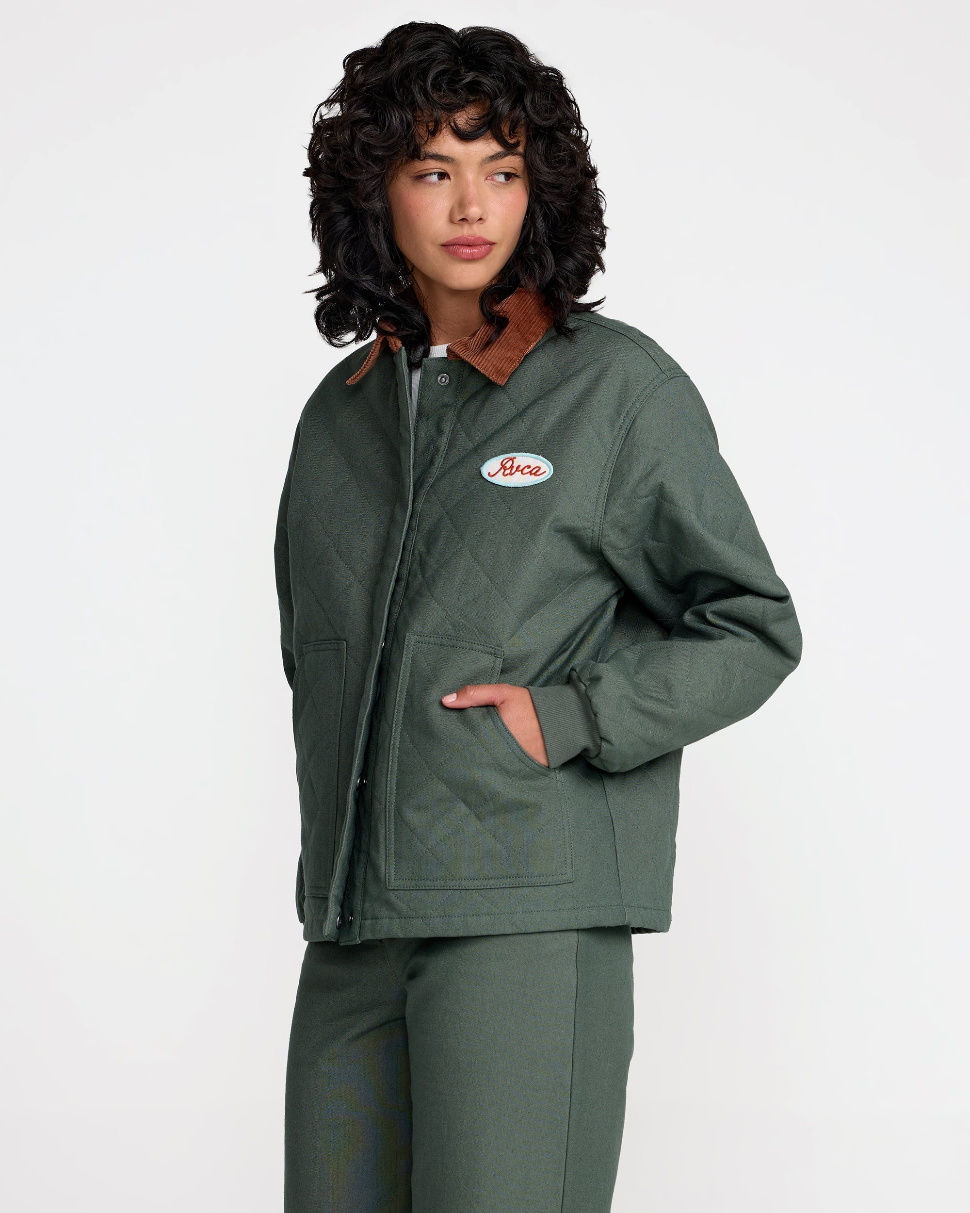 Clover Quilted Jacket - Wintermoss