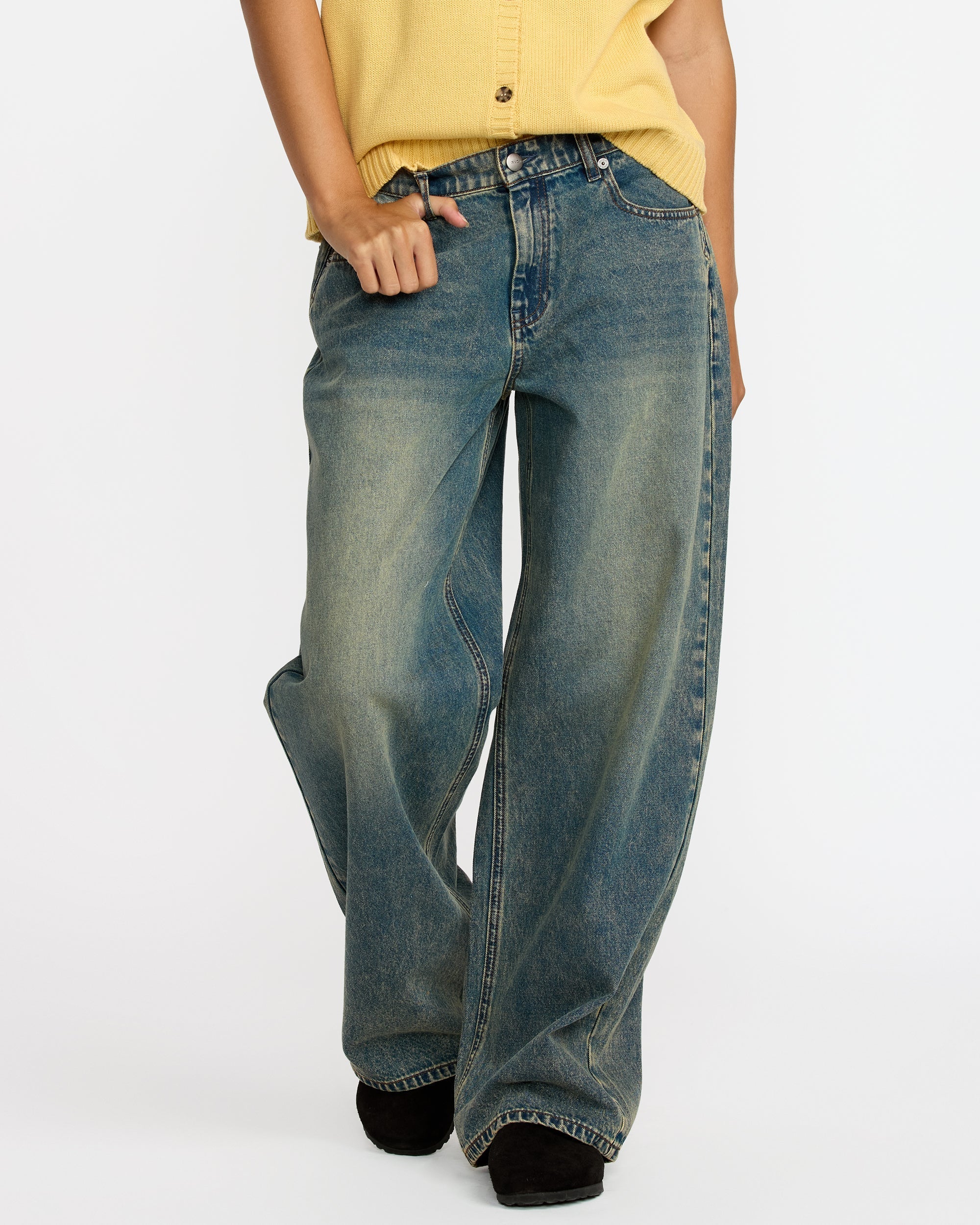 Loosey Pant - Dusty Blue Wash