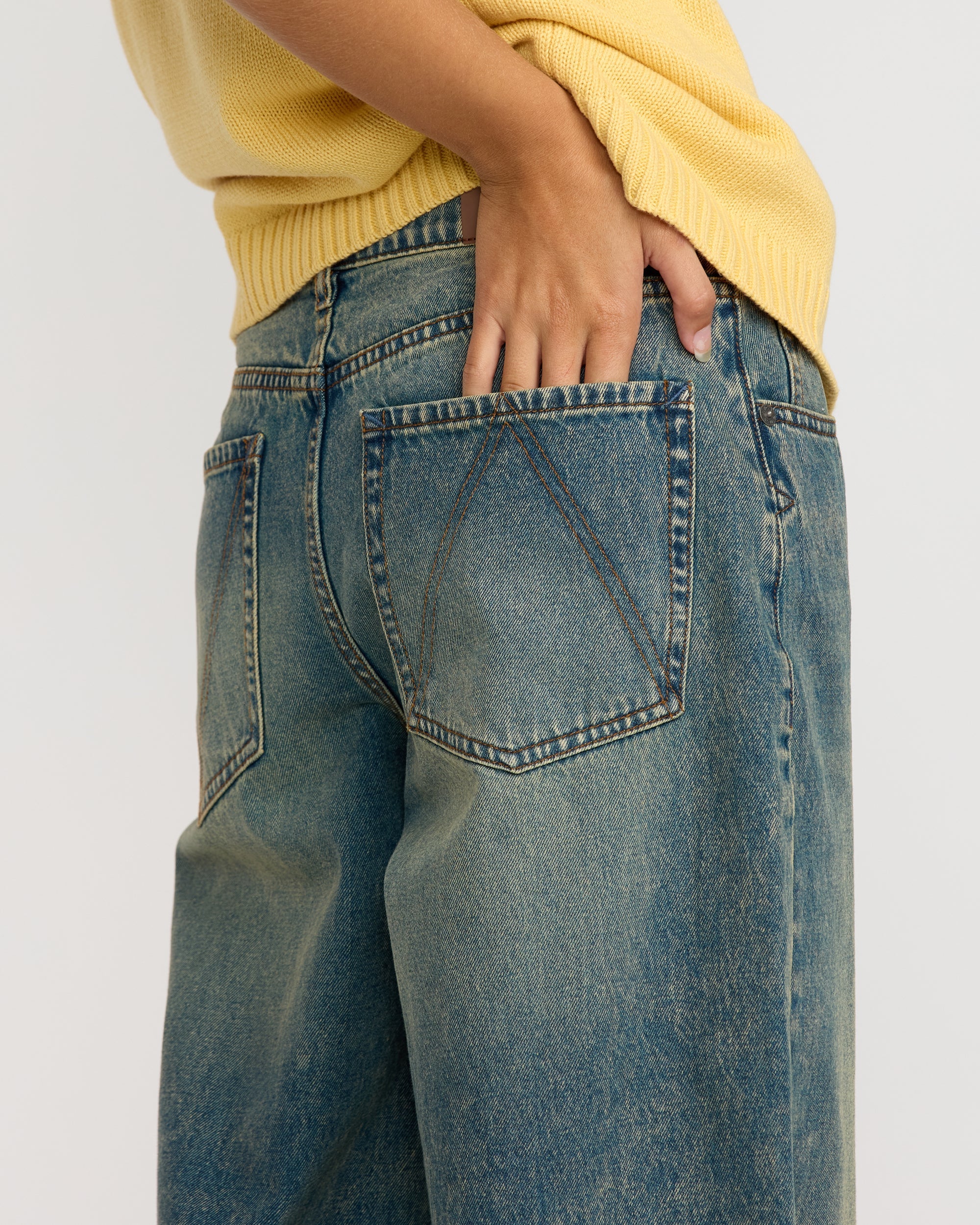Loosey Pant - Dusty Blue Wash