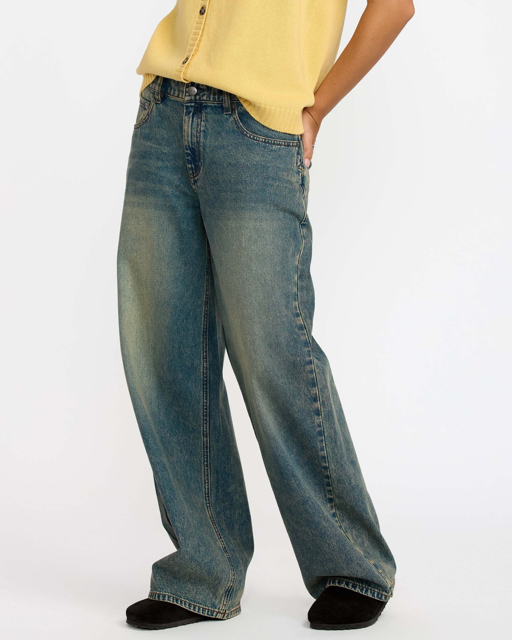 Loosey Pant - Dusty Blue Wash