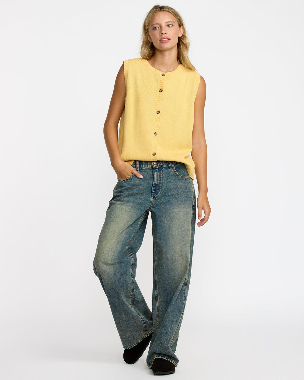 Loosey Pant - Dusty Blue Wash