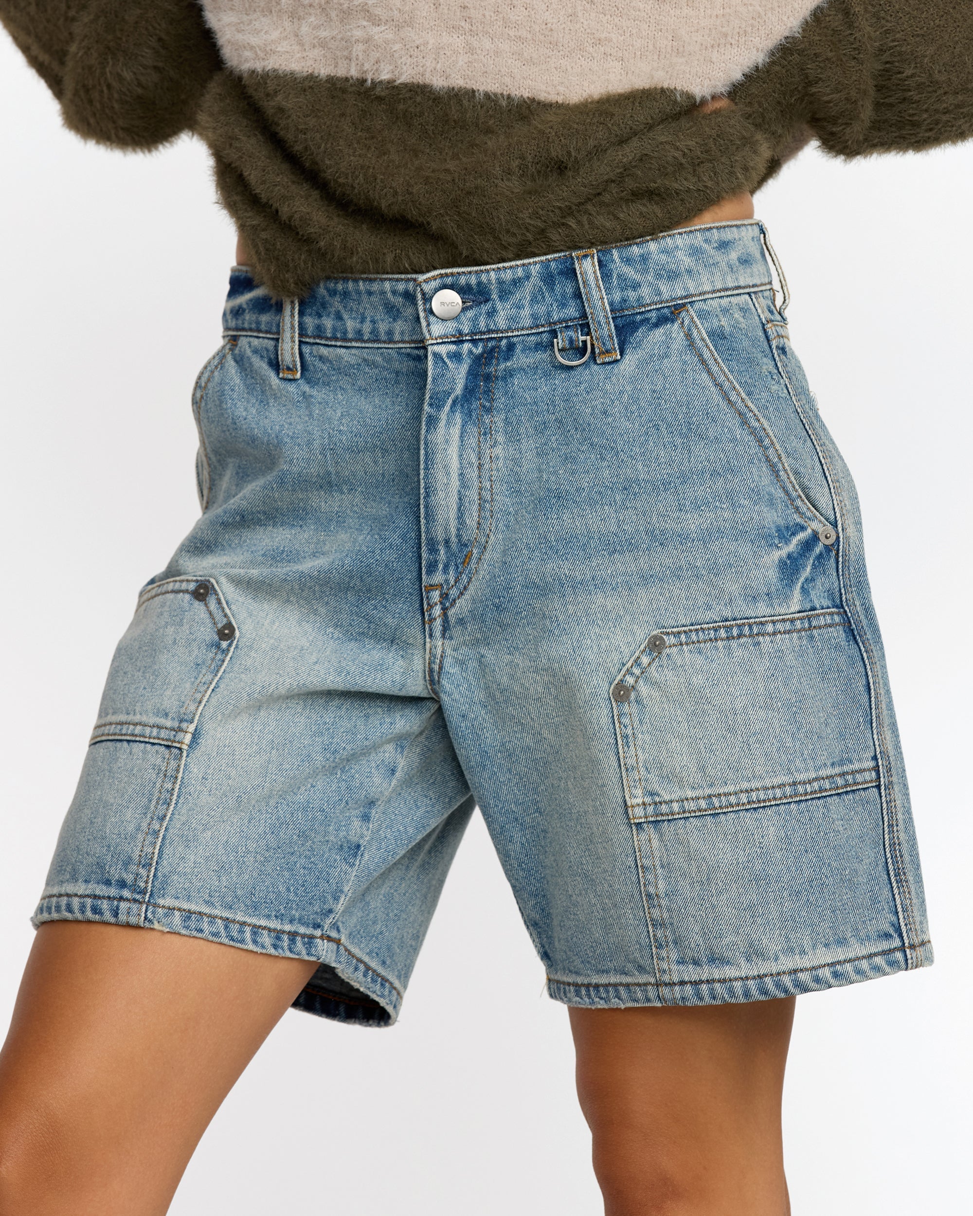 Chainmail Short II - Light Vintage Indigo