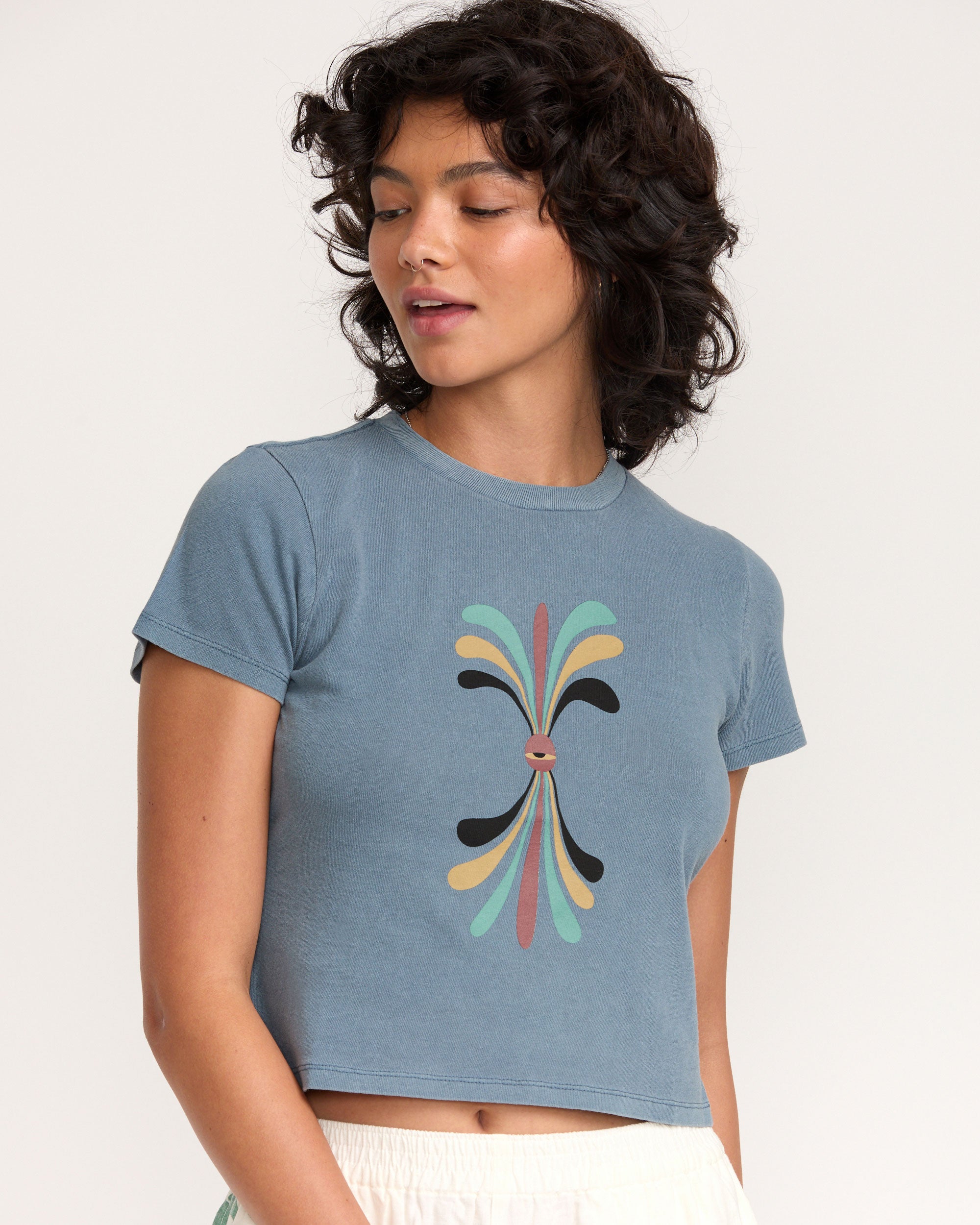 Lauryn Alvarez 411 Tee - Vintage Navy