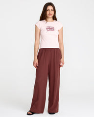 Ribbed Slim Tee - Hazey Pink