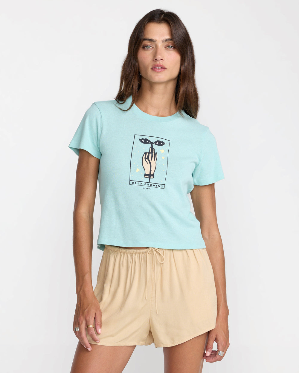 Keep Growing 411 Tee - Aqua Haze