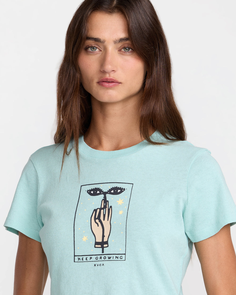 Keep Growing 411 Tee - Aqua Haze