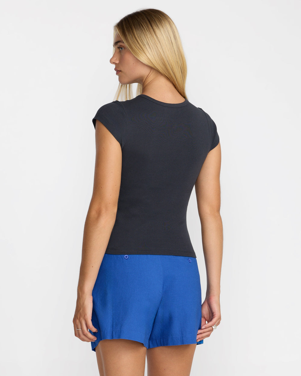 The Only Way Slim Tee - Washed Black