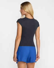 The Only Way Slim Tee - Washed Black