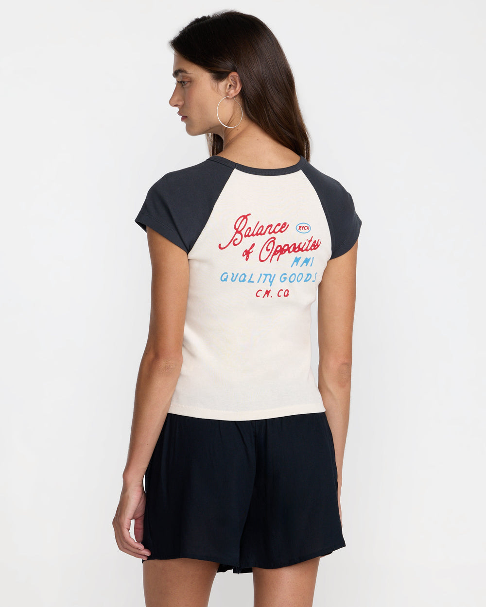 Workshop Short Sleeve Raglan - Washed Black