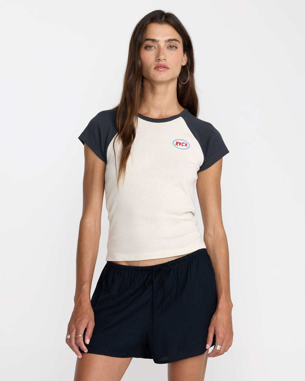 Workshop Short Sleeve Raglan - Washed Black