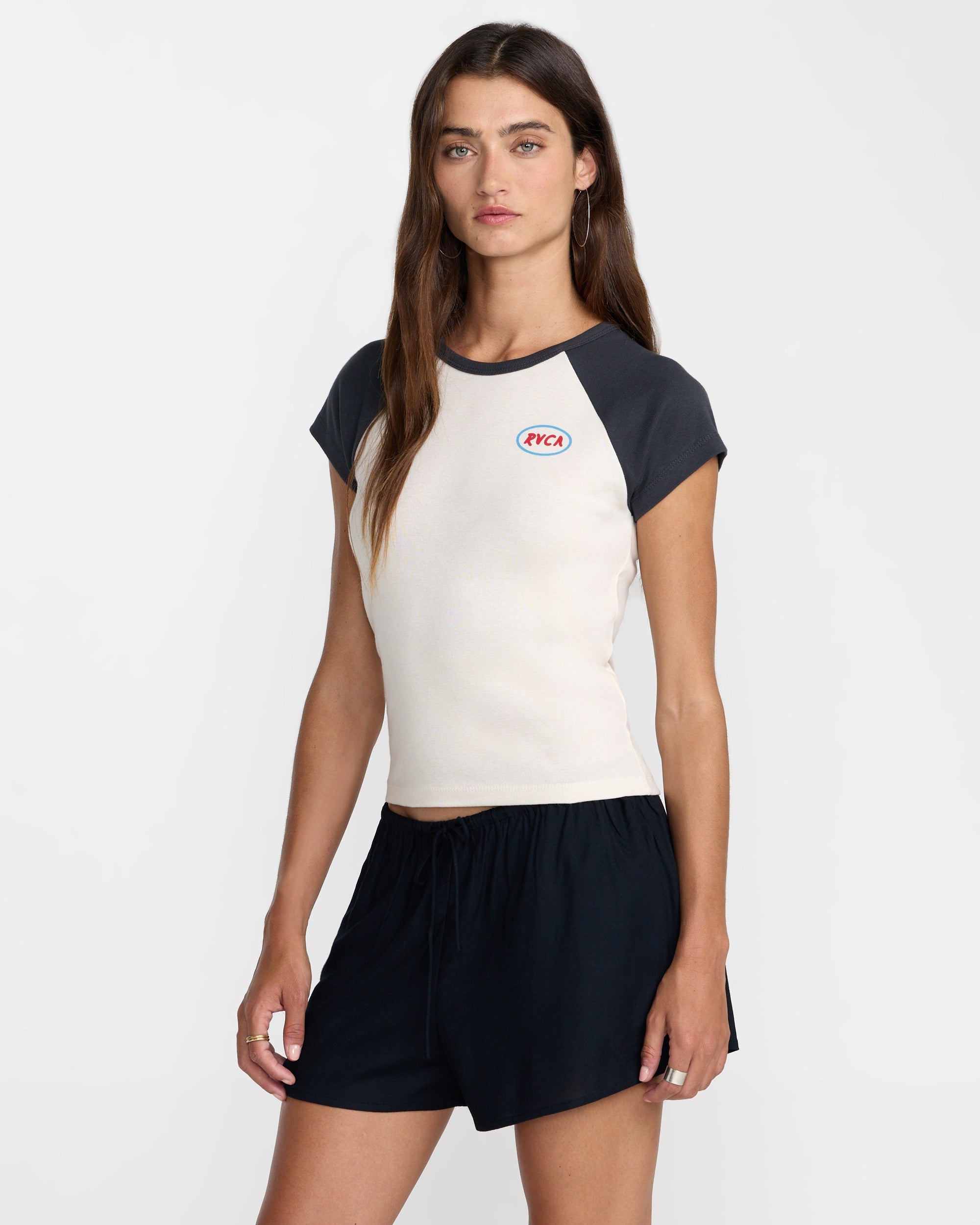 Workshop Short Sleeve Raglan - Washed Black