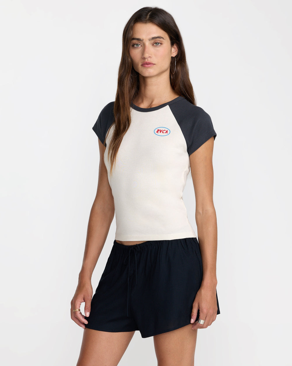 Workshop Short Sleeve Raglan - Washed Black