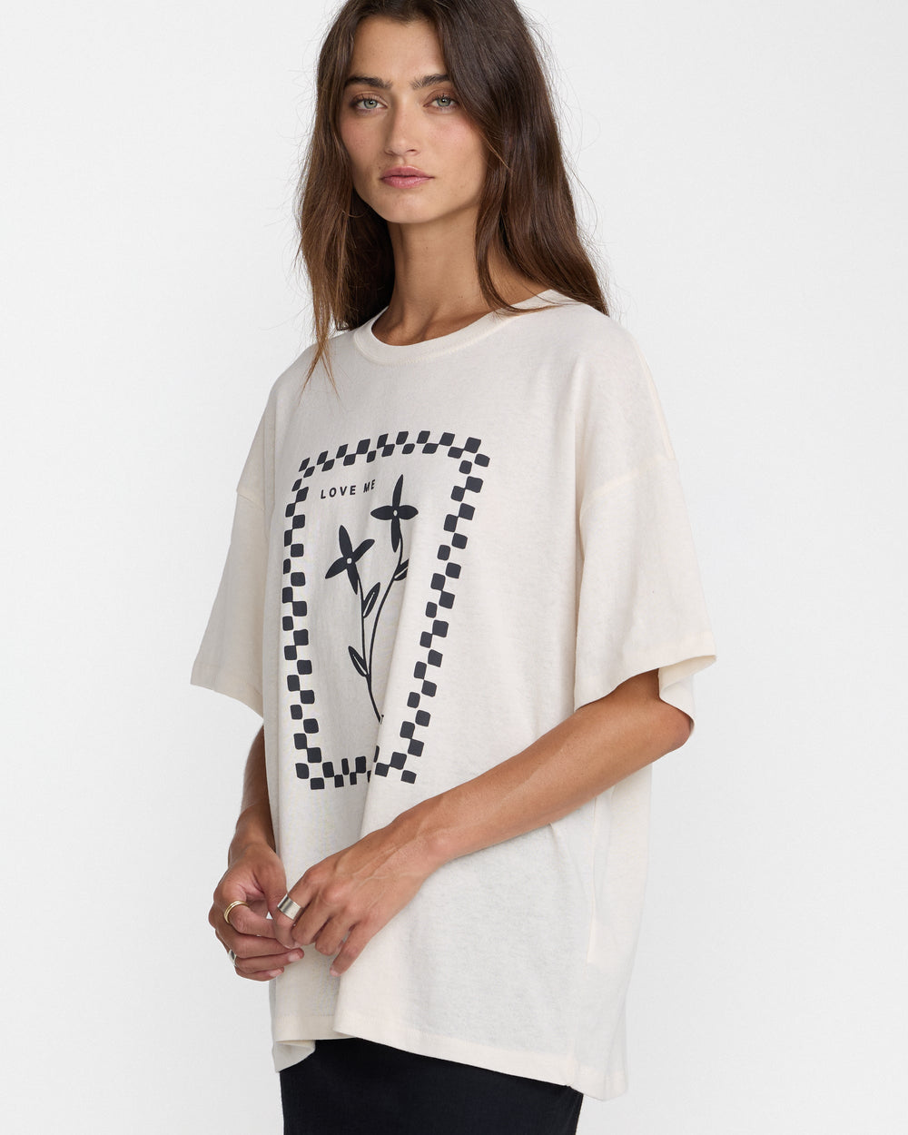 Love Me Boyfriend Tee - Cloud