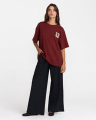 Open Minds Boyfriend Tee - Madder Brown