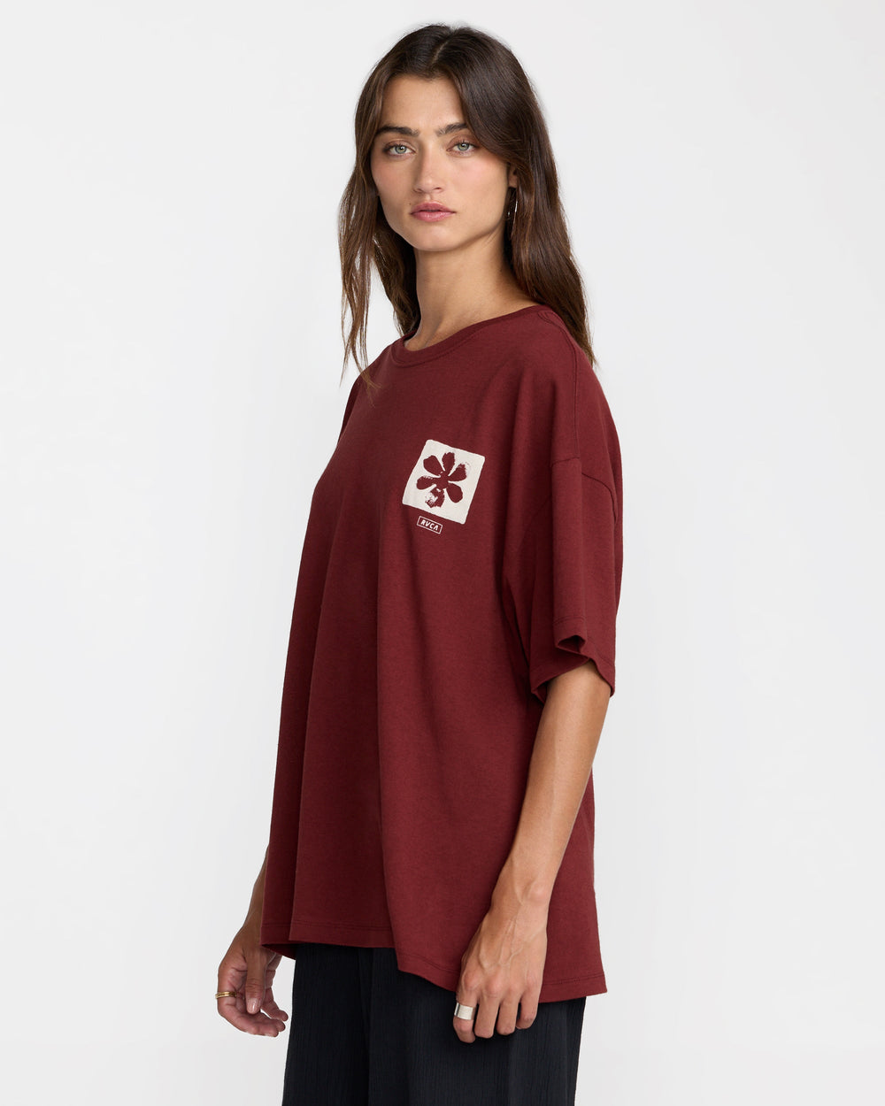 Open Minds Boyfriend Tee - Madder Brown