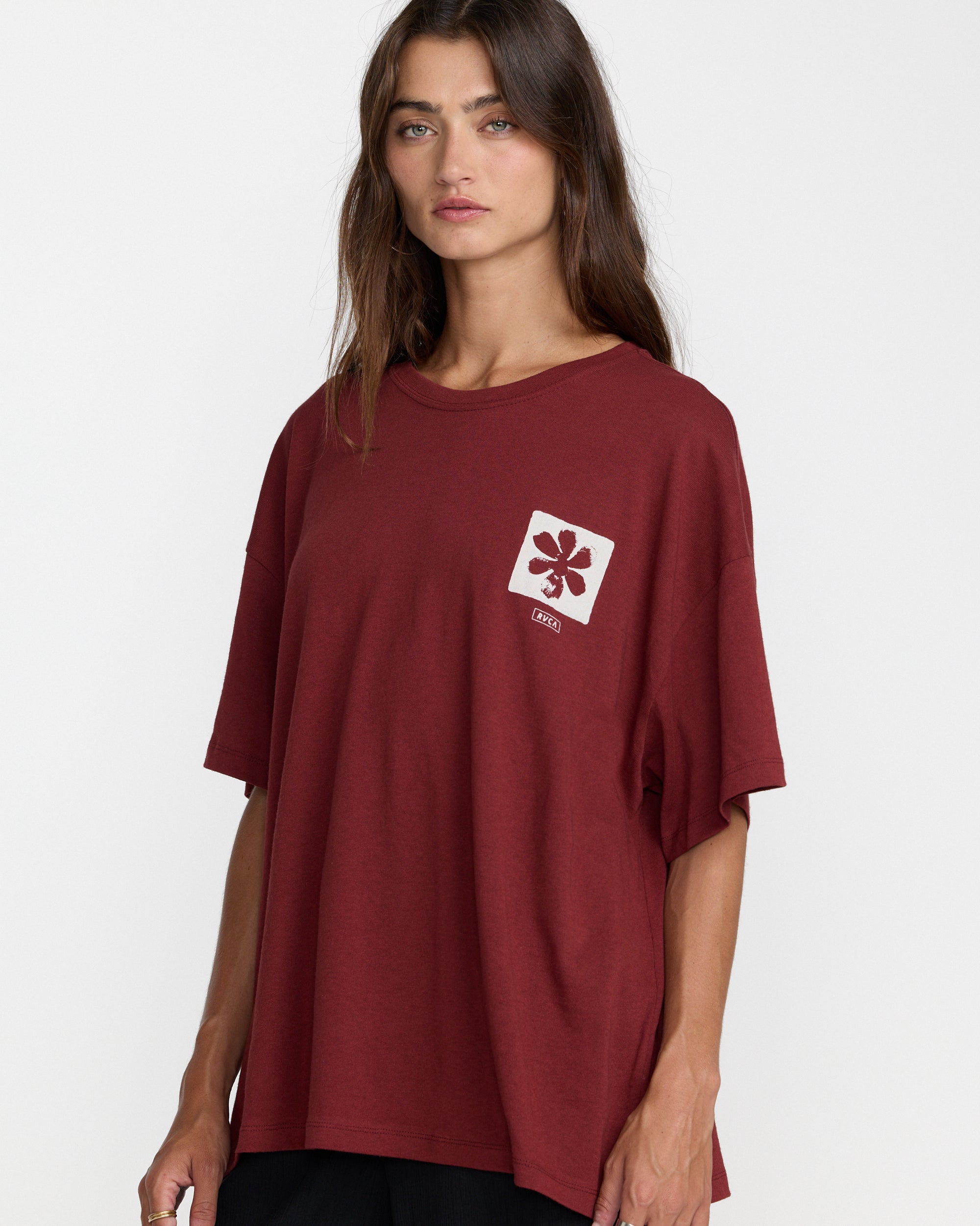Open Minds Boyfriend Tee - Madder Brown