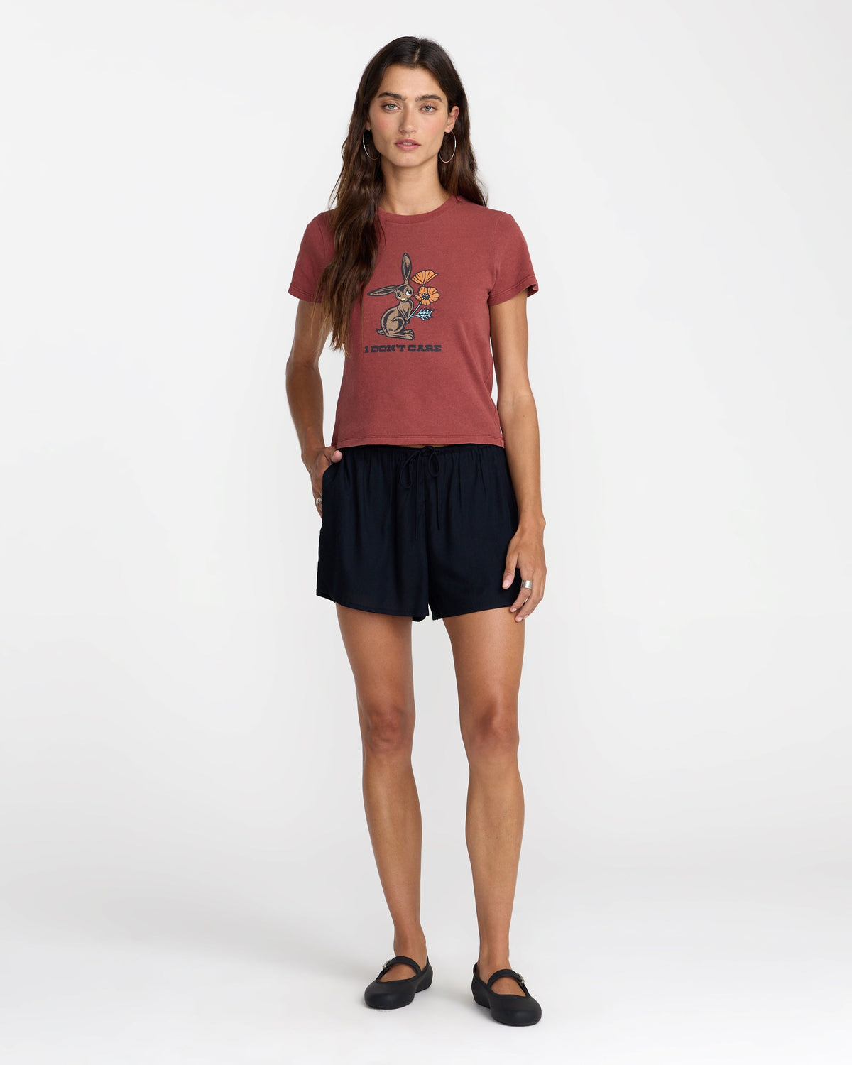 Don't Care 411 Tee - Madder Brown