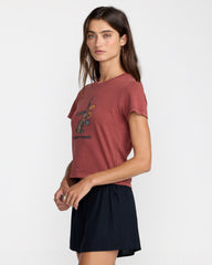 Don't Care 411 Tee - Madder Brown