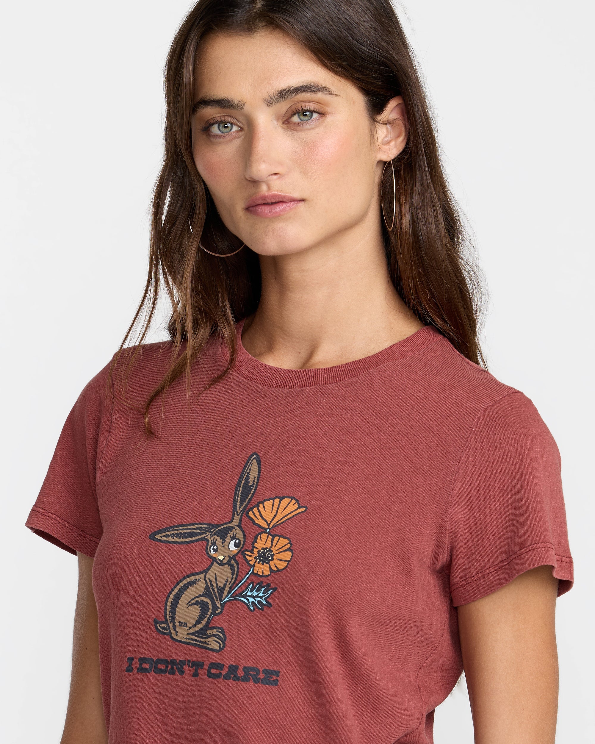 Don't Care 411 Tee - Madder Brown